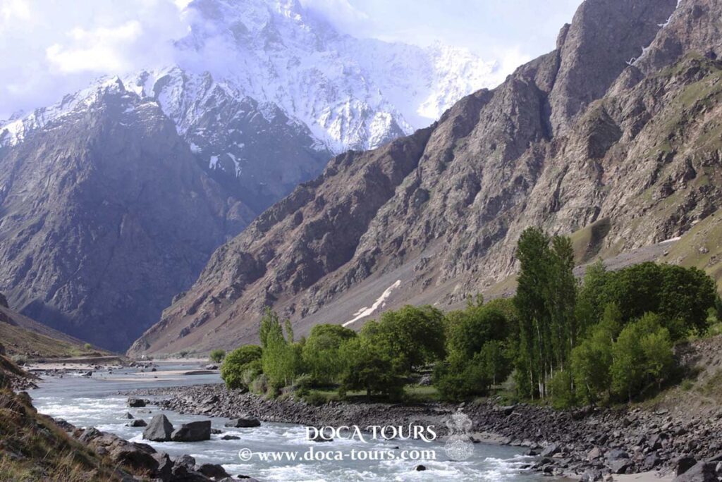 Paysage montagneux dans la région du Pamir