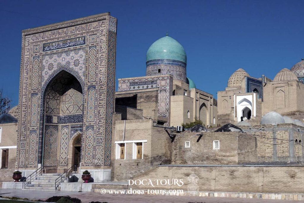 Die kunstvoll verzierten Mausoleen der Nekropole Shah-i-Zinda