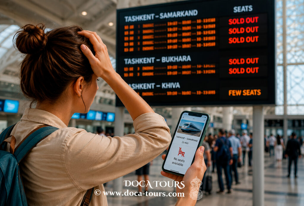 Die Zugtickets in Usbekistan zu spät buchen